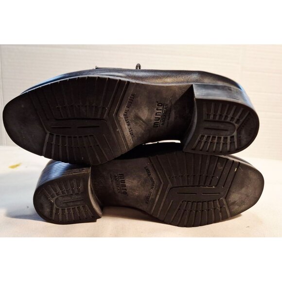 Black Munro Womens Oxford Lace-Up Shoes Size 7WW Wide Width - Picture 8 of 8